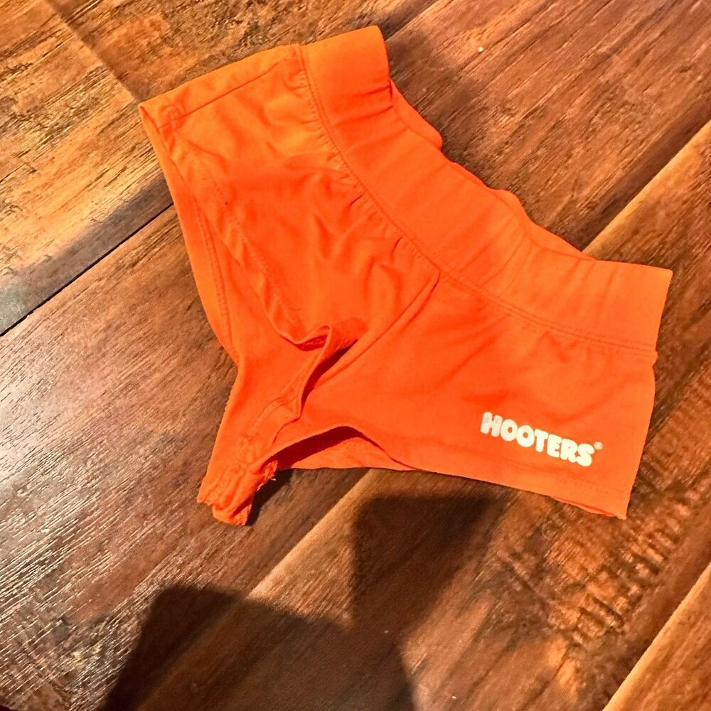 Hooters Orange Booty Shorts XXXXS